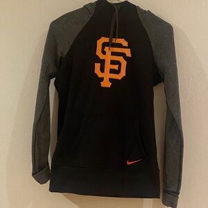 Black and Gray Hoodie with San Francisco Giants Logo